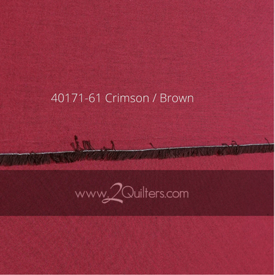 Artisan Cotton, Crimson-Brown, per half-yard
