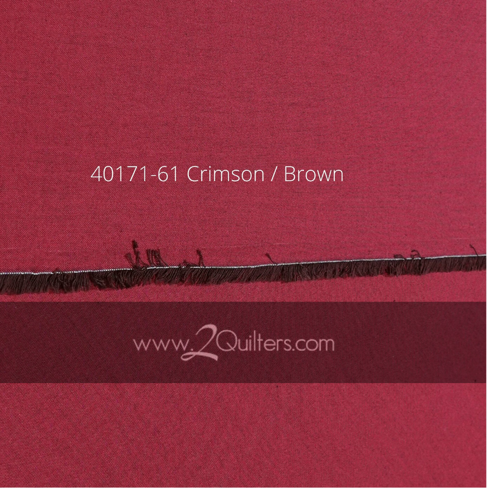 Artisan Cotton, Crimson-Brown, per half-yard