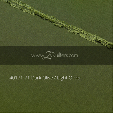 Artisan Cotton, Dark Olive-Light Olive, per half-yard
