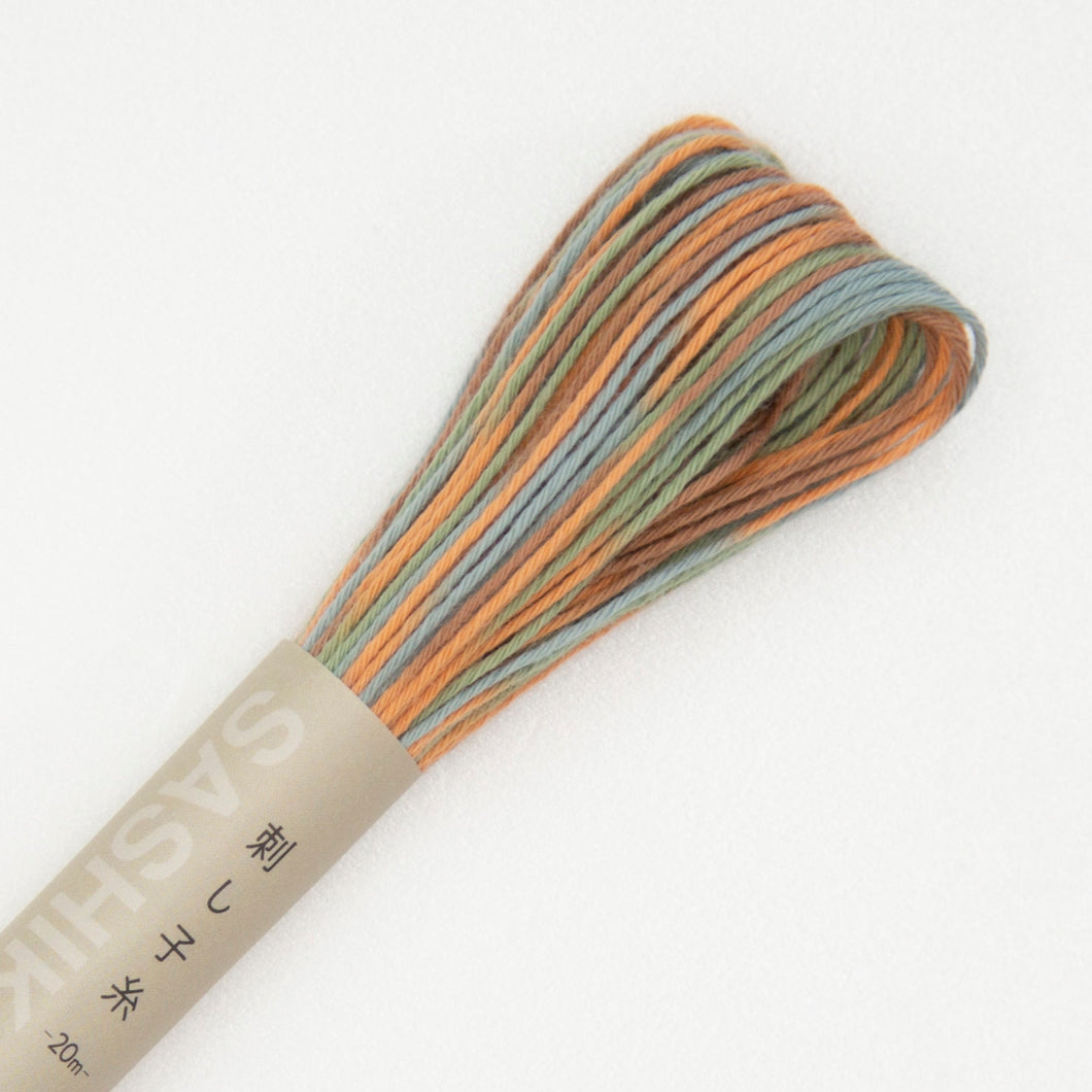 Olympus Sashiko Thread - 8 Short-Pitch Variegated Colours (20m skein), Select Colour