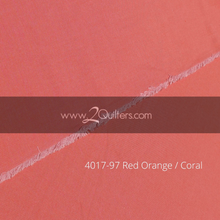 Load image into Gallery viewer, Artisan Cotton, Red Orange-Coral, per half-yard