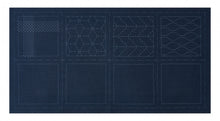 Load image into Gallery viewer, LECIEN COSMO Hidamari Sashiko Sampler B for set of 4 Coasters, Select Fabric Colour (3 colours available)