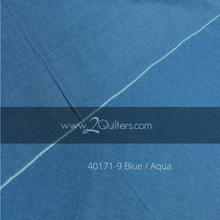 Load image into Gallery viewer, Artisan Cotton, Blue-Aqua, per half-yard
