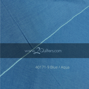 Artisan Cotton, Blue-Aqua, per half-yard