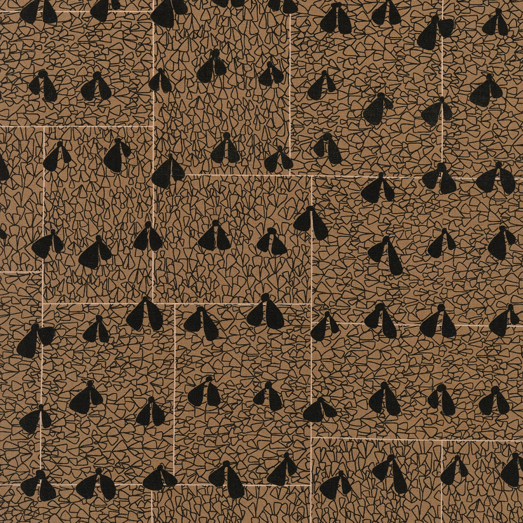 Gleaned, Wings in Brown, per half-yard
