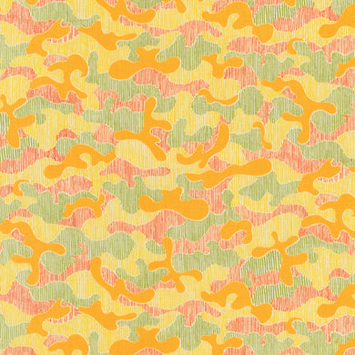 Gleaned, Camo in Grellow, per half-yard