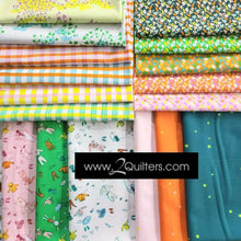 Load image into Gallery viewer, Lucky Rabbit, Fairy House in Yellow by Heather Ross for Windham Fabrics, per half-yard