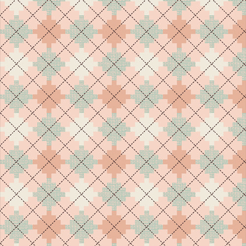 *Closeout Sale* Art Gallery Fabrics, Bookish, Argyle Jumper, per half-yard