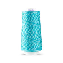 Load image into Gallery viewer, Maxi-Lock Swirls Serger Thread 3,000yds - Blue Water Ice Variegated