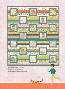 Be My Neighbor by Terri Degenkolb, Houses in Ivory, per half-yard