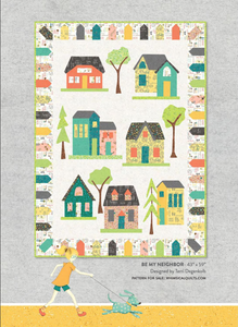 Be My Neighbor by Terri Degenkolb, Around The Neighborhood in Ivory, per half-yard