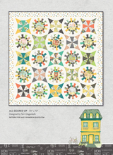 Load image into Gallery viewer, Be My Neighbor by Terri Degenkolb, Houses in Ivory, per half-yard