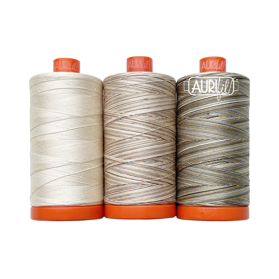 Aurifil Colour Builders: Rubber Tree, 3-spool box