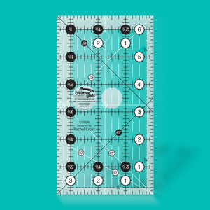 Creative Grids Non Slip Quilt Ruler: 3-1/2in x 6-1/2in (CGR36)