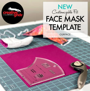 Creative Grids Face Mask Template 3 Sizes in 1