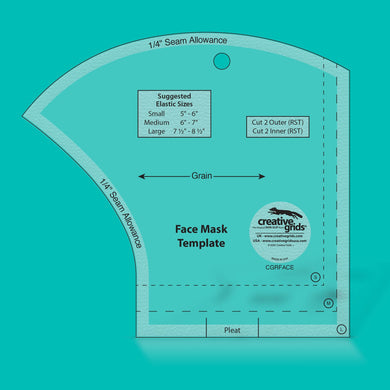 Creative Grids Face Mask Template 3 Sizes in 1