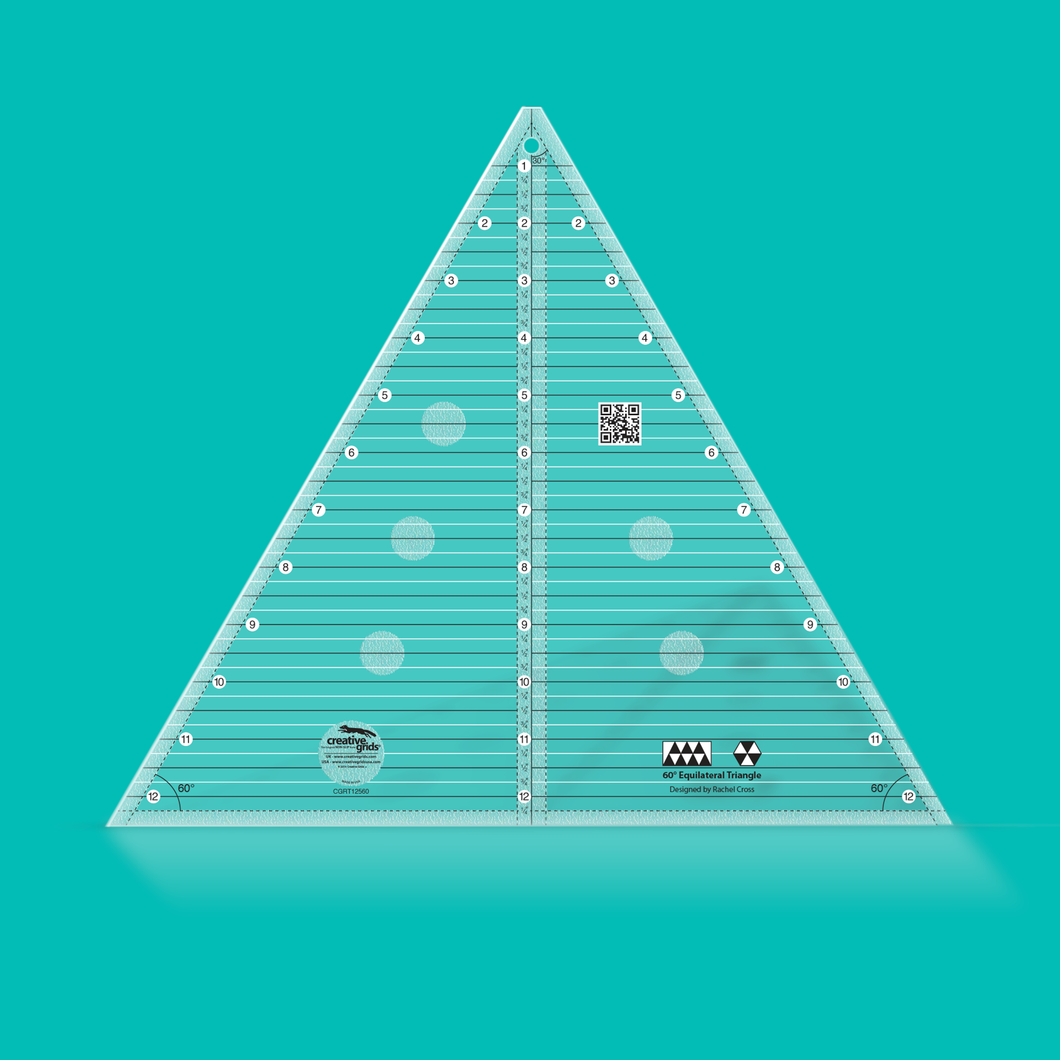 Creative Grids 60 Degree Triangle 12-1/2in Quilt Ruler