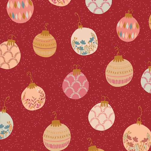 *Closeout Sale* Art Gallery Fabrics, Cozy & Magical, Deck the Halls, per half-yard