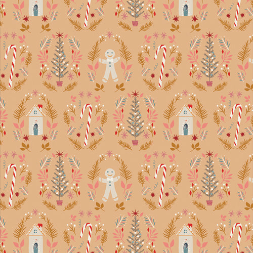 *Closeout Sale* Art Gallery Fabrics, Cozy & Magical, Ginger Joy Sweet, per half-yard