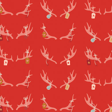 *Closeout Sale* Art Gallery Fabrics, Cozy & Magical, Cheerful Antlers, per half-yard