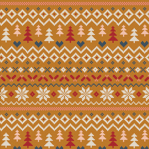 Art Gallery Fabrics, Cozy & Magical, Warm & Cozy Caramel, per half-yard