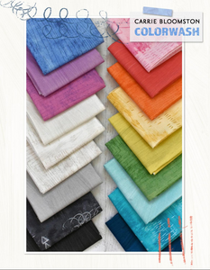 Colorwash by Carrie Bloomston, Scribble in Teal, per half-yard