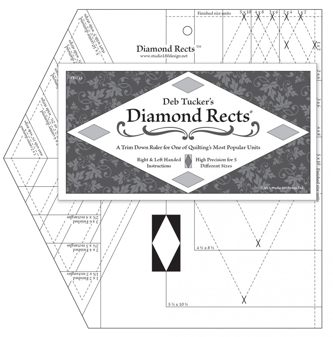 Diamond Rects Ruler by Deb Tucker's Studio 180 Design