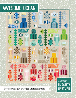 Quilt Pattern: Awesome Ocean by Elizabeth Hartman
