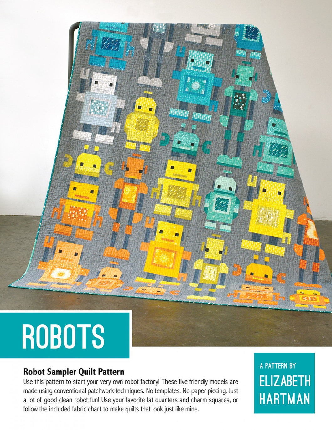 Quilt Pattern: Robots by Elizabeth Hartman