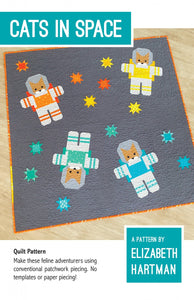 Quilt Pattern: Cats in Space by Elizabeth Hartman