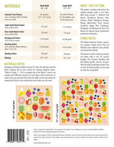 Quilt Top Kit: The Produce Section kit curated by 2Quilters - Large Size