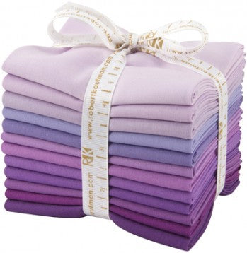 Bundle (select size) Kona Cotton: Lavender Fields palette, 12 pcs