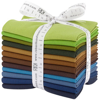 Bundle (select size) Kona Cotton: Adventure palette, 12 pcs