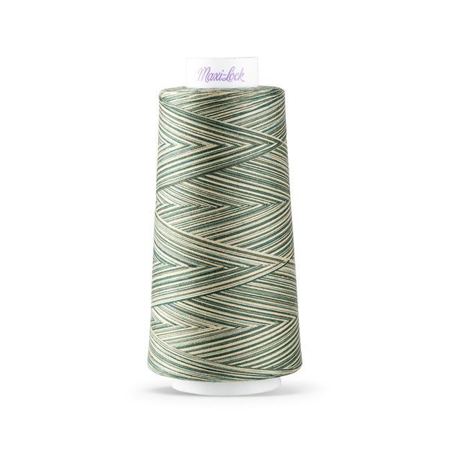 Maxi-Lock Swirls Serger Thread 3,000yds - Forestry Mint Variegated