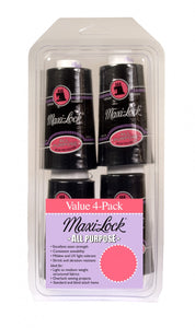 Maxi-Lock Polyester Serger Thread Set (4 cones) 3,000yds - Black