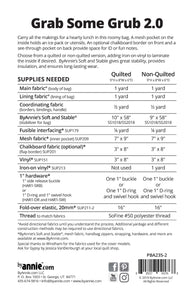 Grab Some Grub 2.0, Patterns by Annie