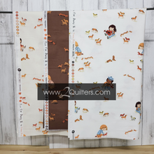 Load image into Gallery viewer, Far Far Away 3, Play Horses in Cocoa, by Heather Ross for Windham Fabrics, per half-yard