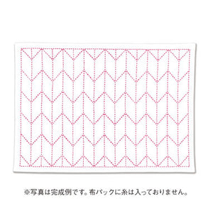 Olympus Sashiko Placemat Fabric Only, Traditional Series - Select Design (White Fabric)