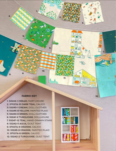 Lucky Rabbit, Calico in Green by Heather Ross for Windham Fabrics, 24" (LAST PIECE)