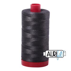 Aurifil 12wt Thread - Large Spool Dark Pewter #2630