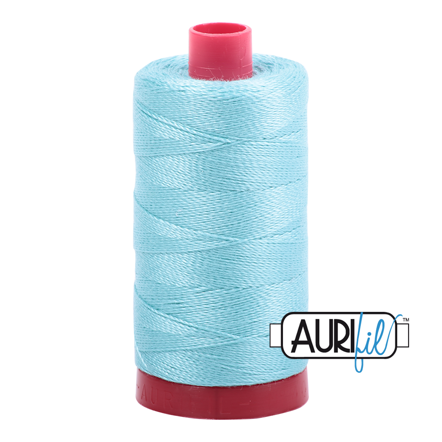 Aurifil 12wt Thread - Large Spool Light Turquoise #5006