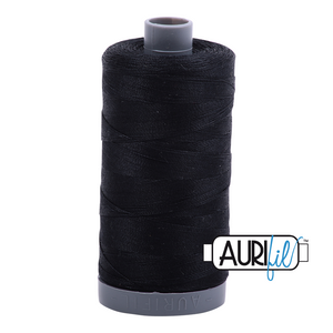 Aurifil 28wt Thread - Black #2692