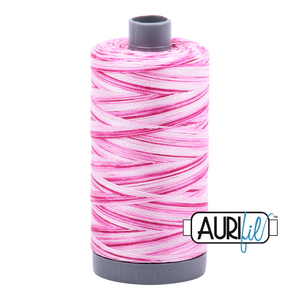 Aurifil 28wt Thread - Pink Taffy - Variegated #4660