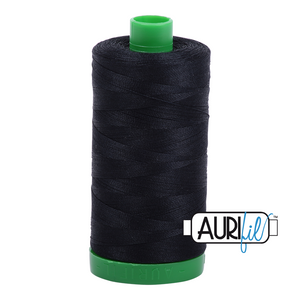 Aurifil 40wt Thread - Large spool Black #2692