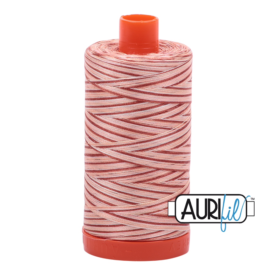 Aurifil 50wt Thread - Large spool Cinnamon Sugar - Variegated #4656