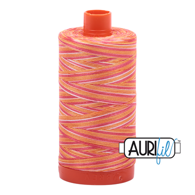 Aurifil 50wt Thread - Large spool Tramonto to a Zoagli - Variegated #4657