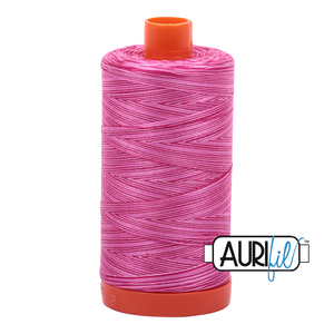 Aurifil 50wt Thread - Large spool Pink Taffy - Variegated #4660
