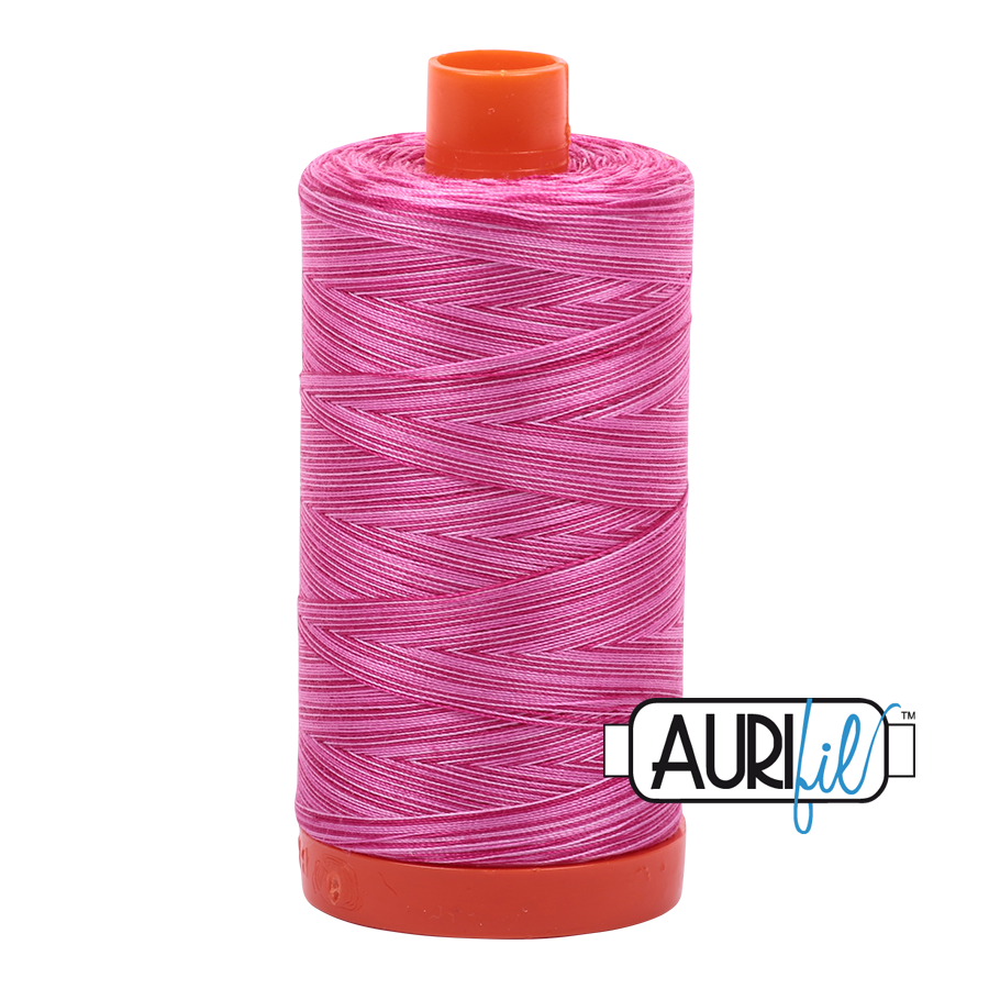 Aurifil 50wt Thread - Large spool Pink Taffy - Variegated #4660