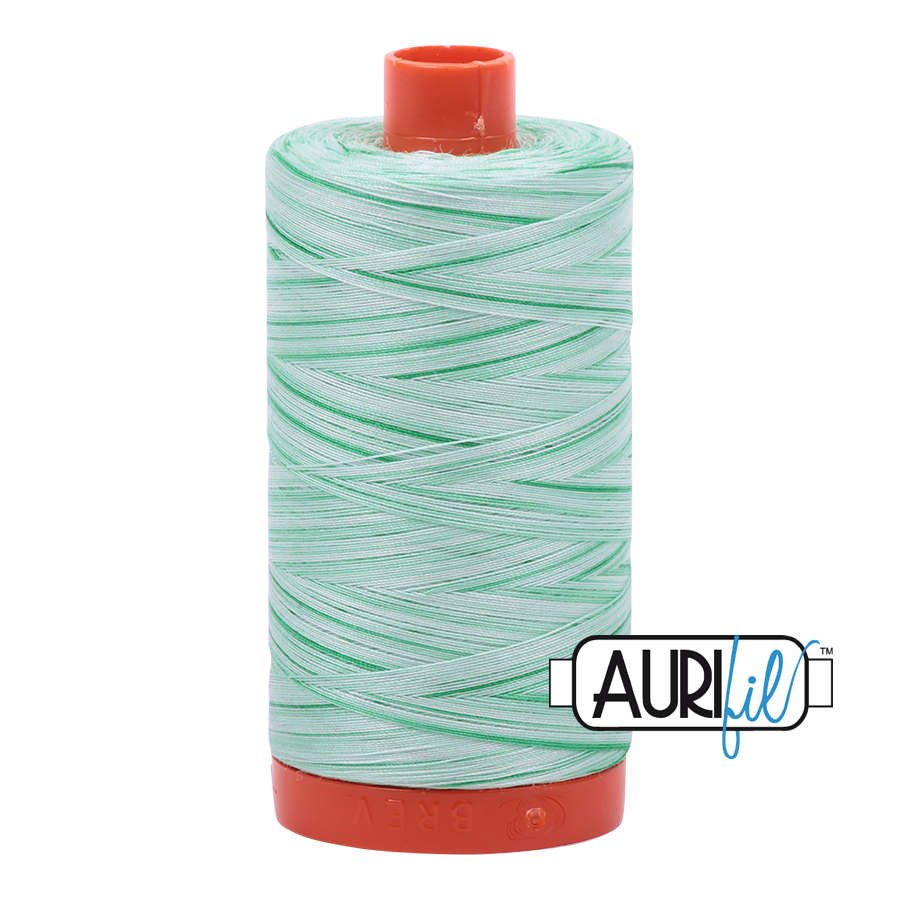 Aurifil 50wt Thread - Large spool Mint Julep - Variegated #4661