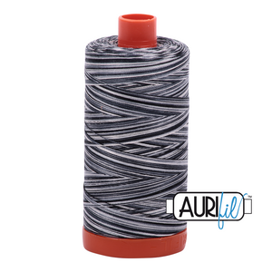 Aurifil 50wt Thread - Large spool Graphite - Variegated #4665